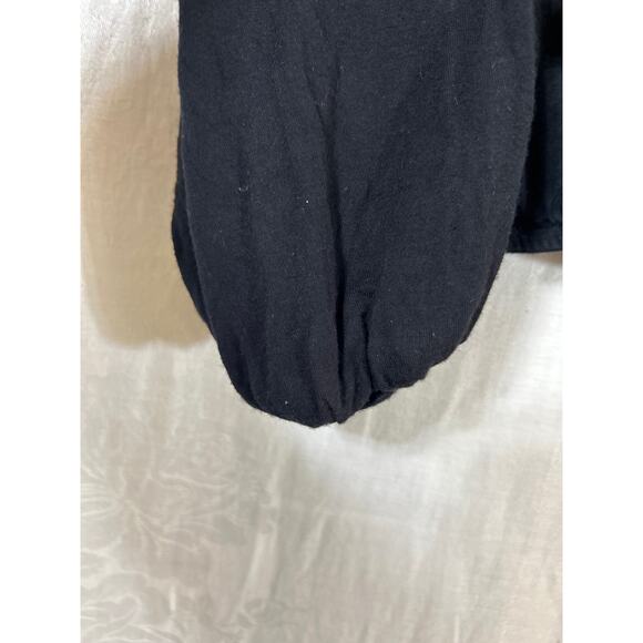 Torrid 2 2X Black Faux Wrap Top Strappy Lace Detail Boho - Picture 2 of 12